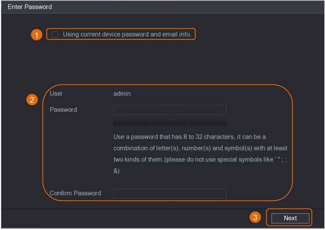 تنظیم دستی رمز عبور دوربین مداربسته IP